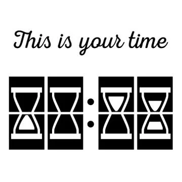 Hourglass, sandglass in vector Stock Illustration