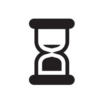 Hourglass - Simple vector icon Stock Illustration
