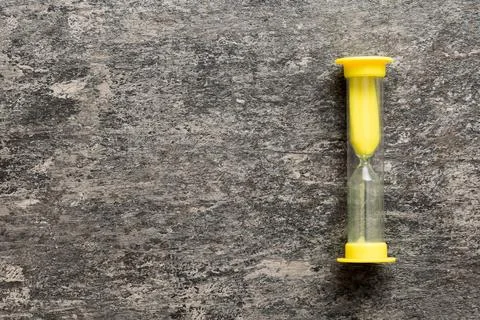 Hourglass on the table, sand clock as time passing concept for business dea.. Stock Photos