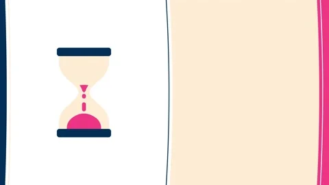 Hourglass time anmation Video stock 173091468