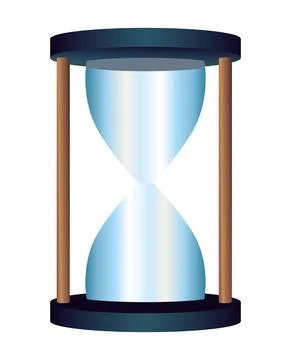 Hourglass time empty Ilustração Stock