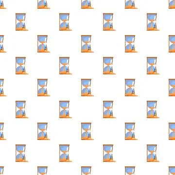 Hourglass time flowing down countdown pattern design Stock-Illustration