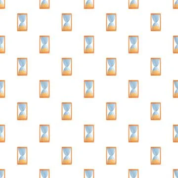 Hourglass time measurement pattern with falling sand イラスト素材