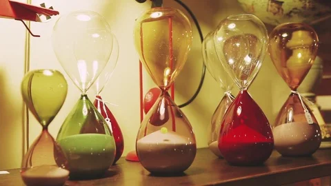 Hourglass. Time. Sand Stock Footage 81097429