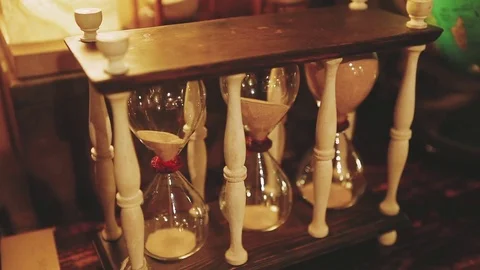 Hourglass. Time. Sand Stock Footage 81097465