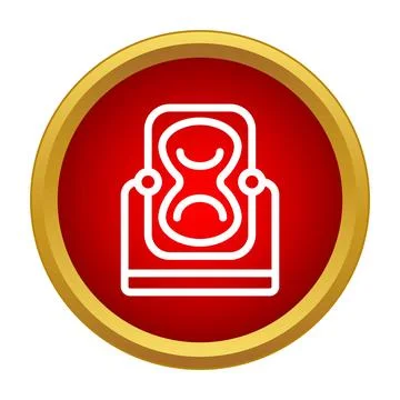 Hourglass timer icon representing limited time and deadline Stock Illustration
