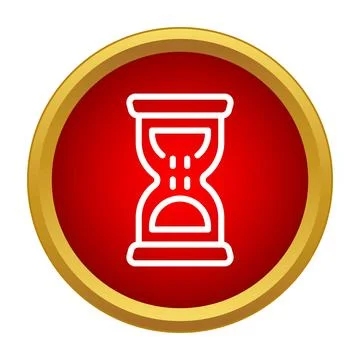 Hourglass timer icon representing waiting and countdown Stock-Illustration