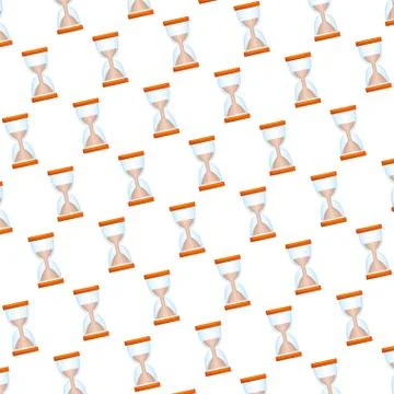 Hourglass timer pattern background Stock Illustration