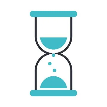 Hourglass timer sand isolated icon Stock Illustration
