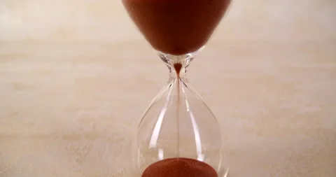 Hourglass transparent close up time Stock Footage 143441767