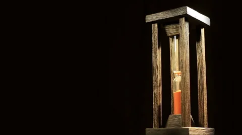 The hourglass turning Stock Footage 48263807