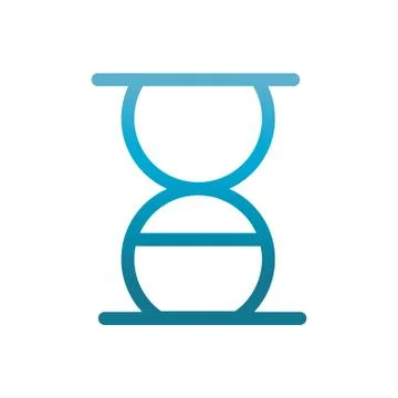 Hourglass user interface blue gradient Stock Illustration