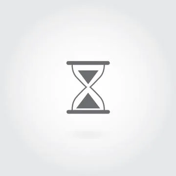 Hourglass vector icon Stock Illustration