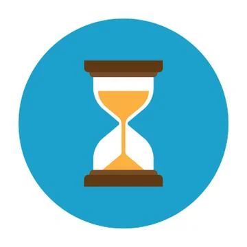 Hourglass vector icon Stock Illustration