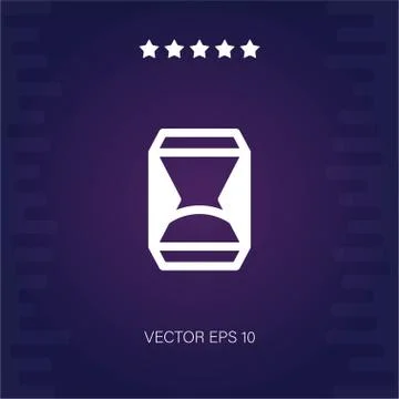 Hourglass vector icon Stock Illustration
