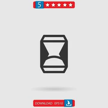 Hourglass vector icon Stock-Illustration