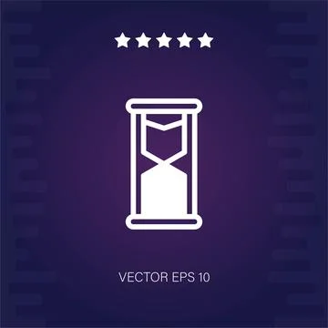 Hourglass vector icon Stock Illustration