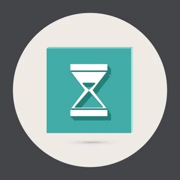 Hourglass waiting Stock Illustration