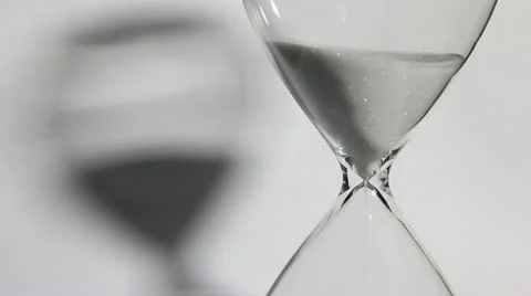 Hourglass on white background 動画素材 10878121