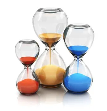 Hourglasses Stock Illustration