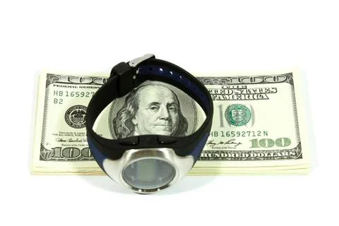 Hours and dollars Stock Photos