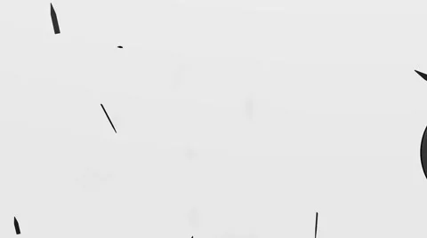 Hours appear on a white background and quickly go Stock Footage 65069564