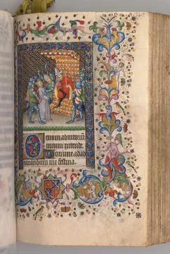 Hours of Charles the Noble, King of Navarre (1361-1425): fol. 169r, Christ .. Stock Photos