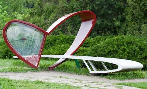 Hours in the form of heart Foto stock