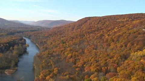 Housatonic River Valley 스톡 동영상 34417558