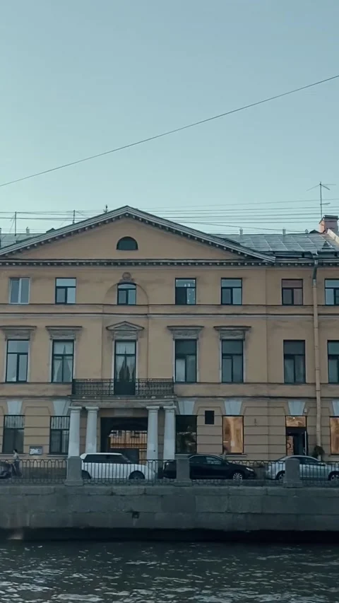 House of 3 sisters on the Neva Stock Footage 202272206