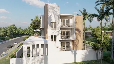 House 3d Design Stock Footage 184581544