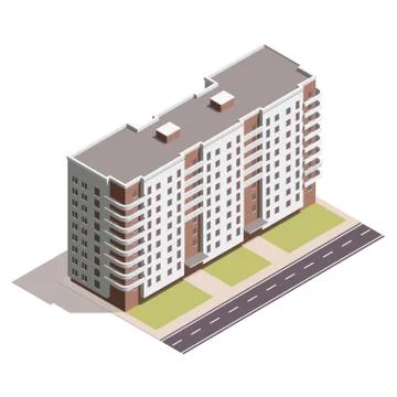 House 3d isometric Stock Illustration