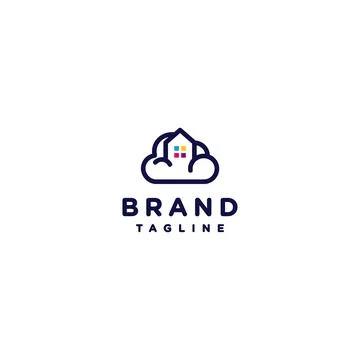 House abode The Clouds Stock-Illustration