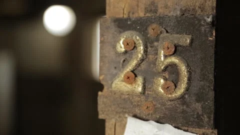 House address plate Stock Footage 130965635