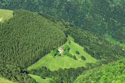 House in the Alps Stock Photos