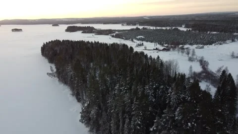 House among the trees Stock Footage 273481726