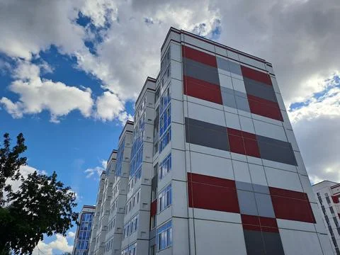 The house and the clouds Stock Photos