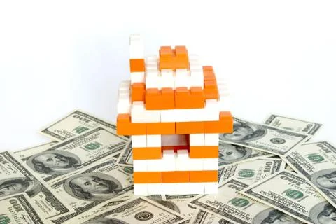 House and dollars Foto stock