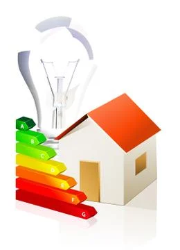 House and energy classification Stock Illustration