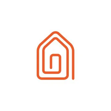 House and key vector icon illustration Stock Illustration