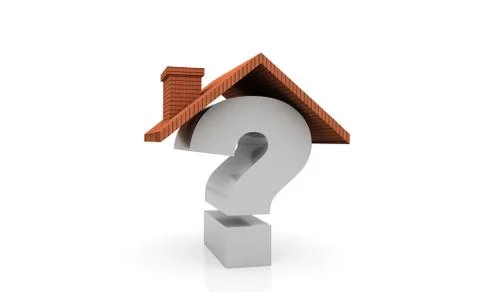 House and Question concept Stock Illustration