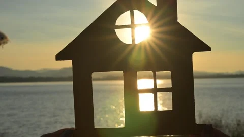 House and Sunrise Stock Footage 293142889