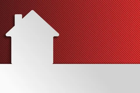 House applique background. Vector illustration Illustrazione stock