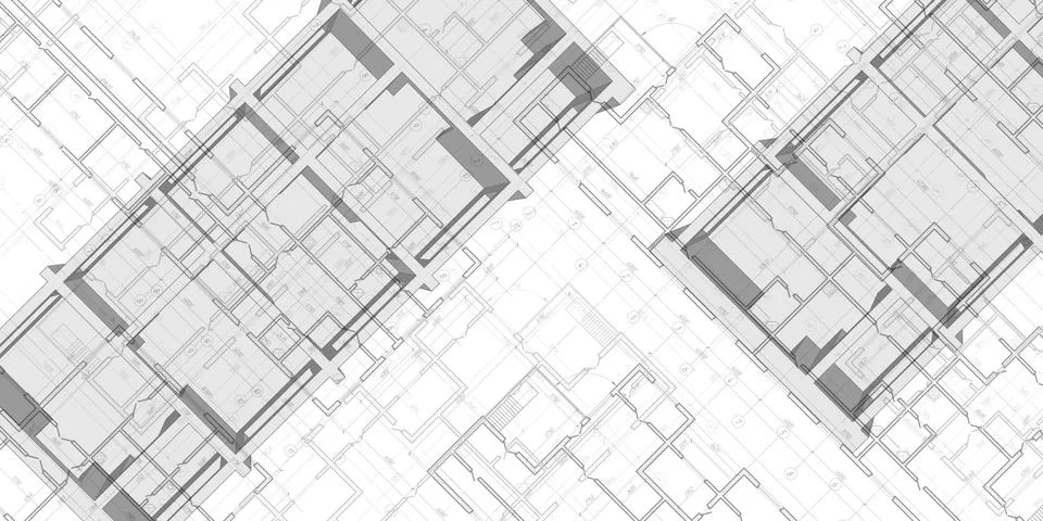 House architectural plan .Engineering design .Technical drawing background.Ve Stock Illustration
