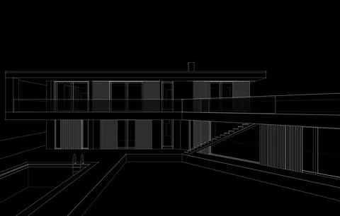 House architecture design Stock Illustration