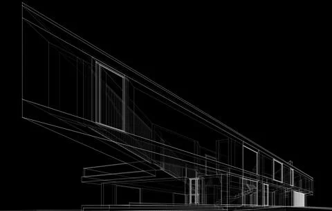 House architecture design Stock Illustration