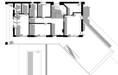 House architecture design Stock Illustration