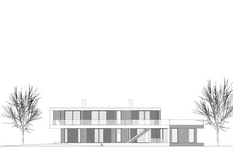 House architecture design Stock Illustration