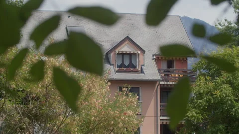 House with attic window Stock Footage 270156898