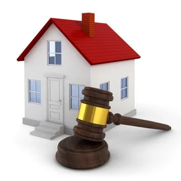 House auction concept Stock Illustration